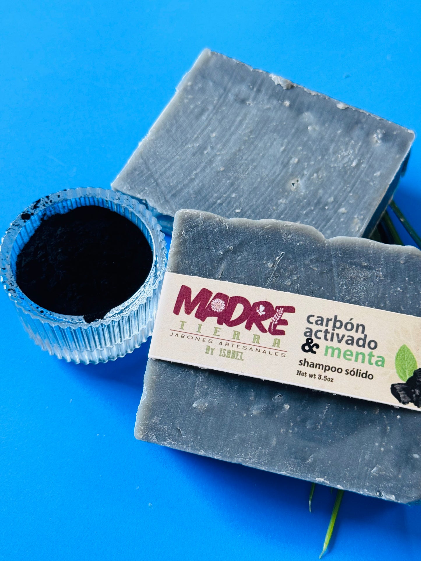 Shampoo Sólido-Carbón Activado & Menta