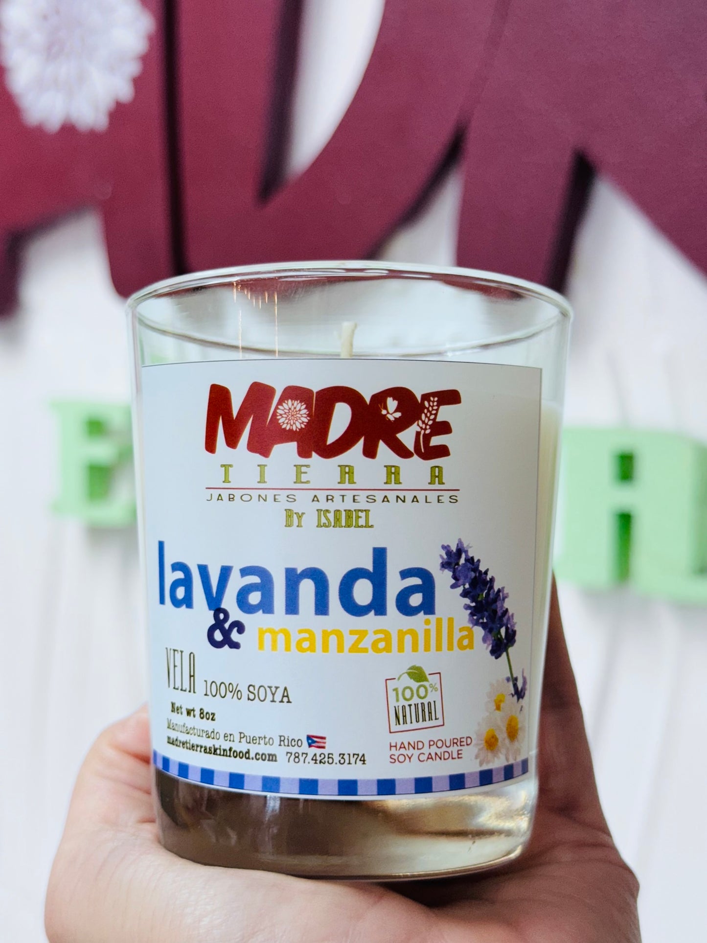 Vela- Lavanda & Manzanilla
