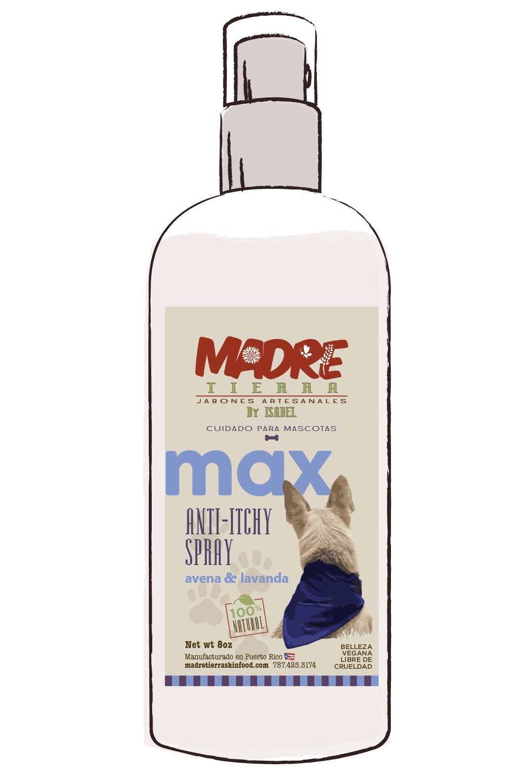 Anti- Itchy Spray 8 oz
