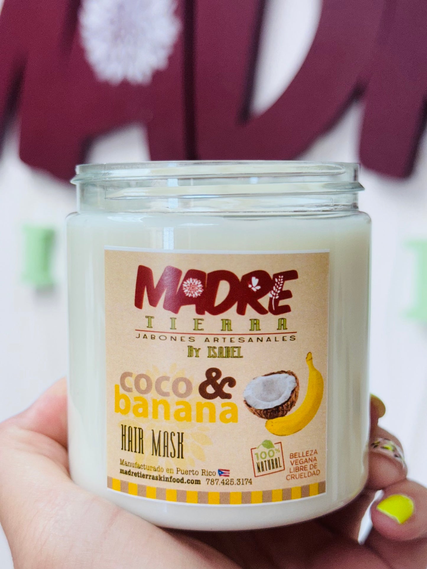 Mascarilla Capilar- Coco & Banana