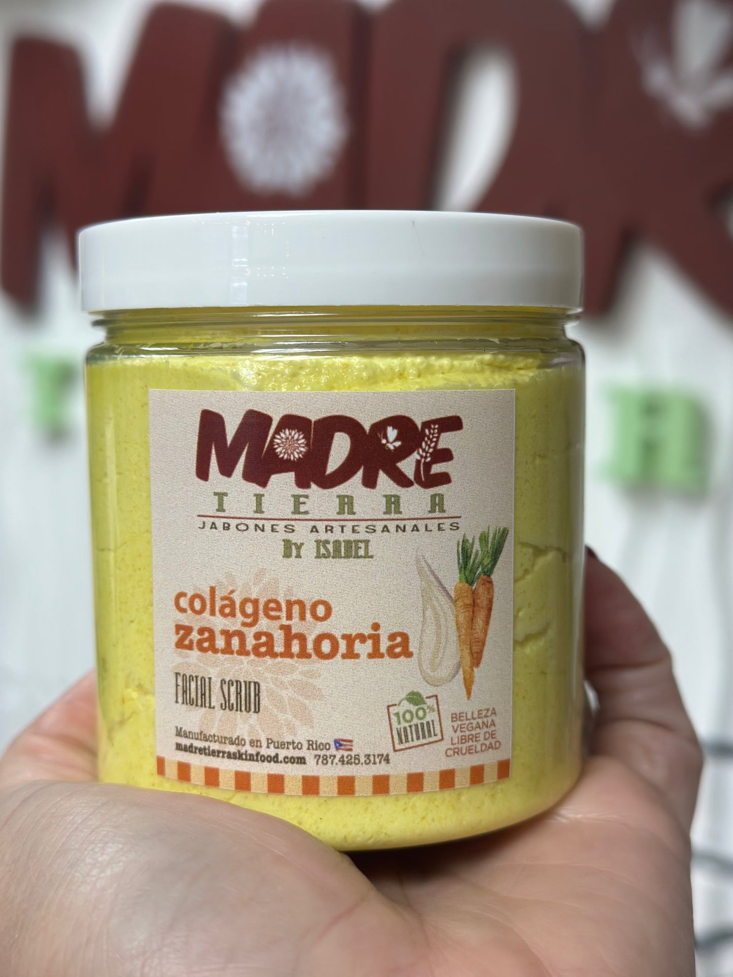 Facial Scrub- Colágeno & Zanahoria