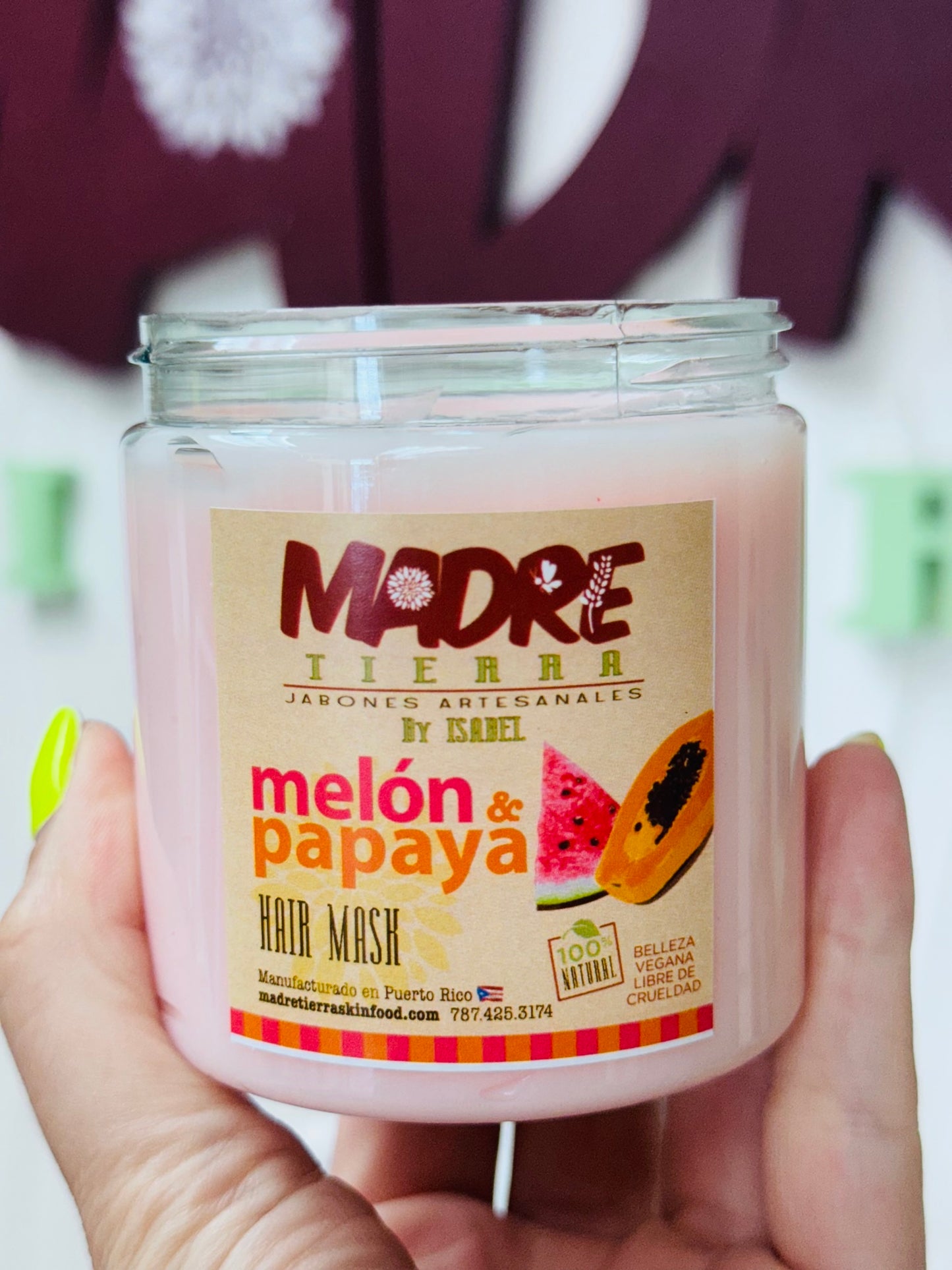 Mascarilla Capilar 8 oz- Melón & Papaya