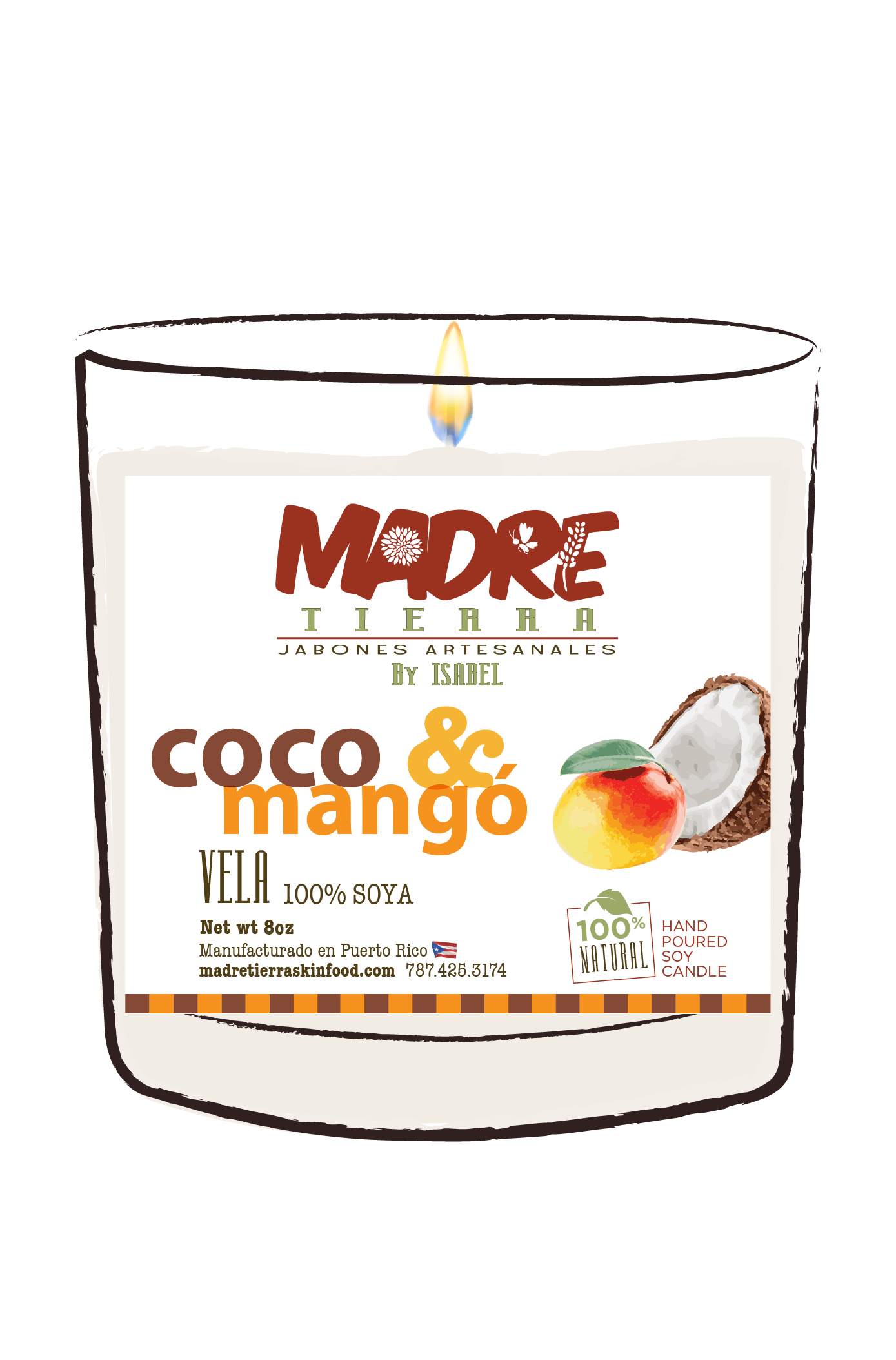 Vela- Coco & Mangó