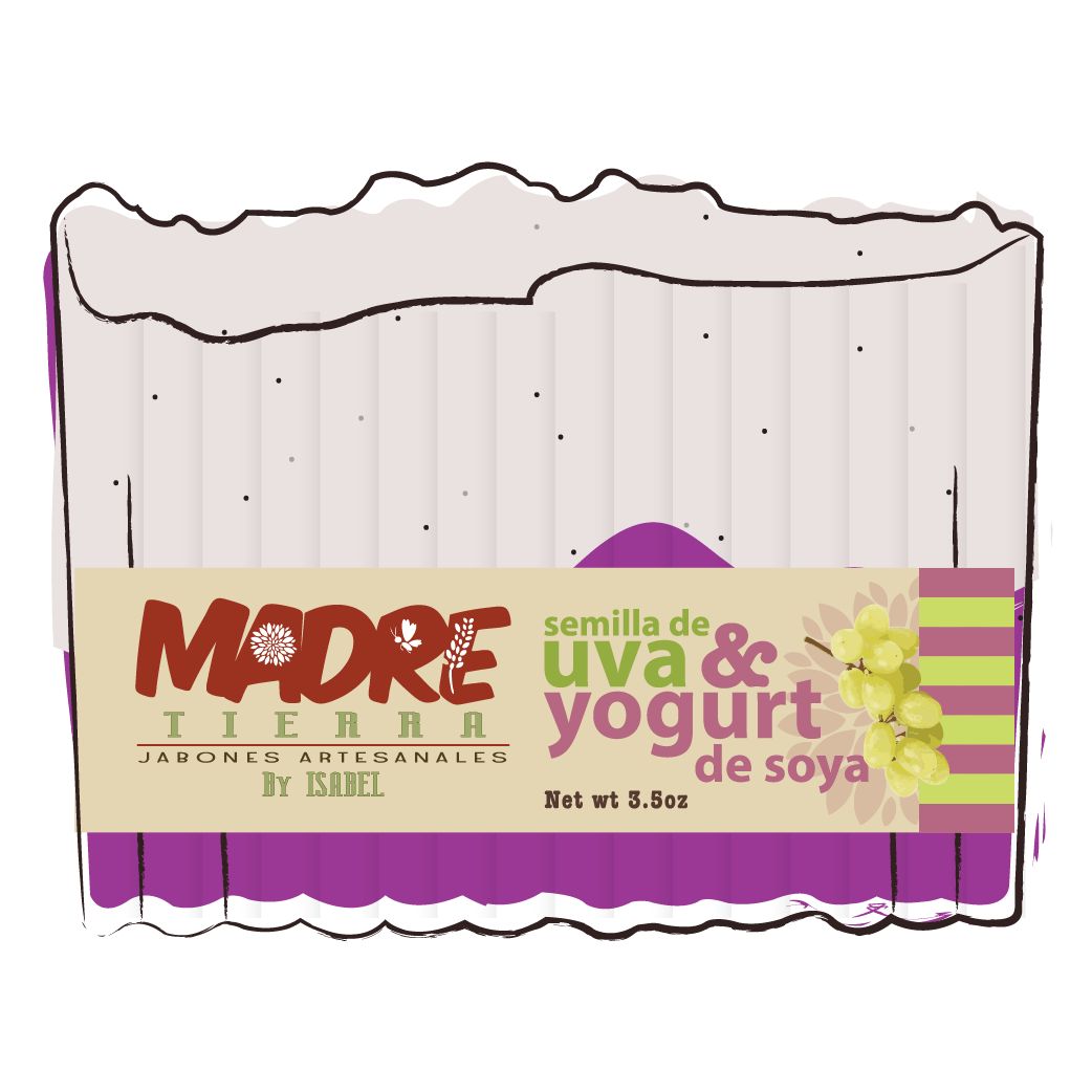 Jabón Artesanal-Semilla de Uva & Yogurt