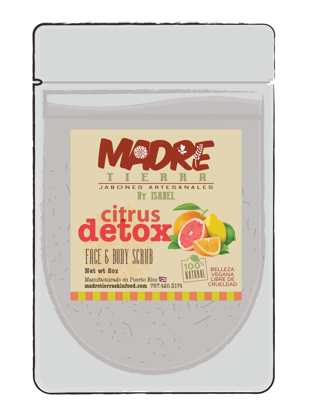 Face & Body Scrub- Citrus & Detox