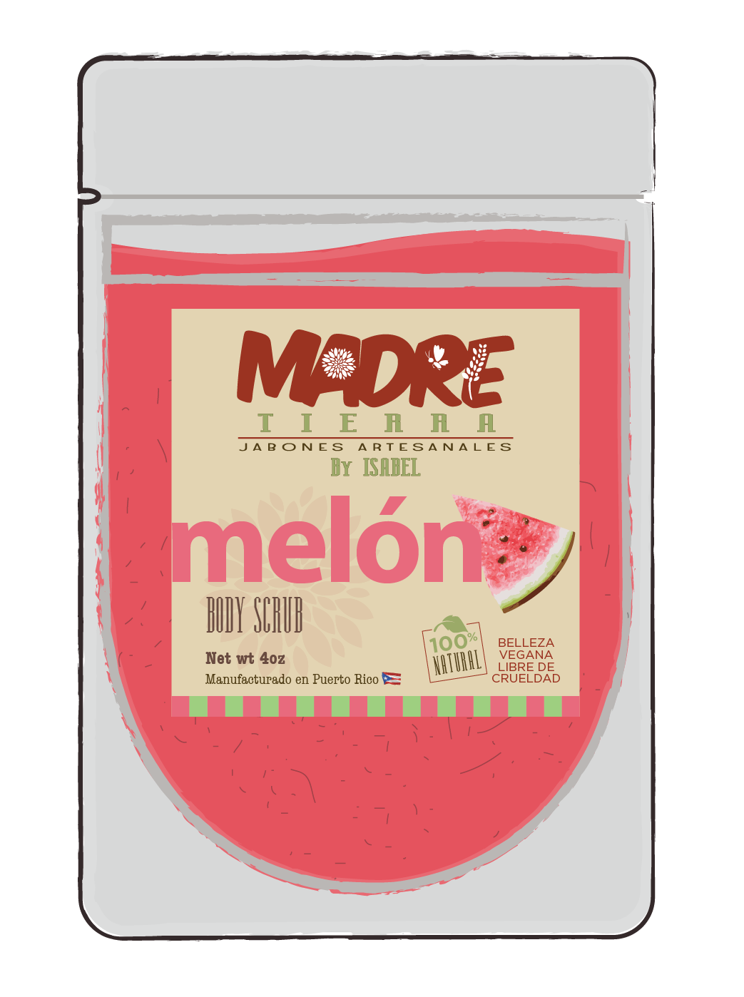 Body Scrub- Melón