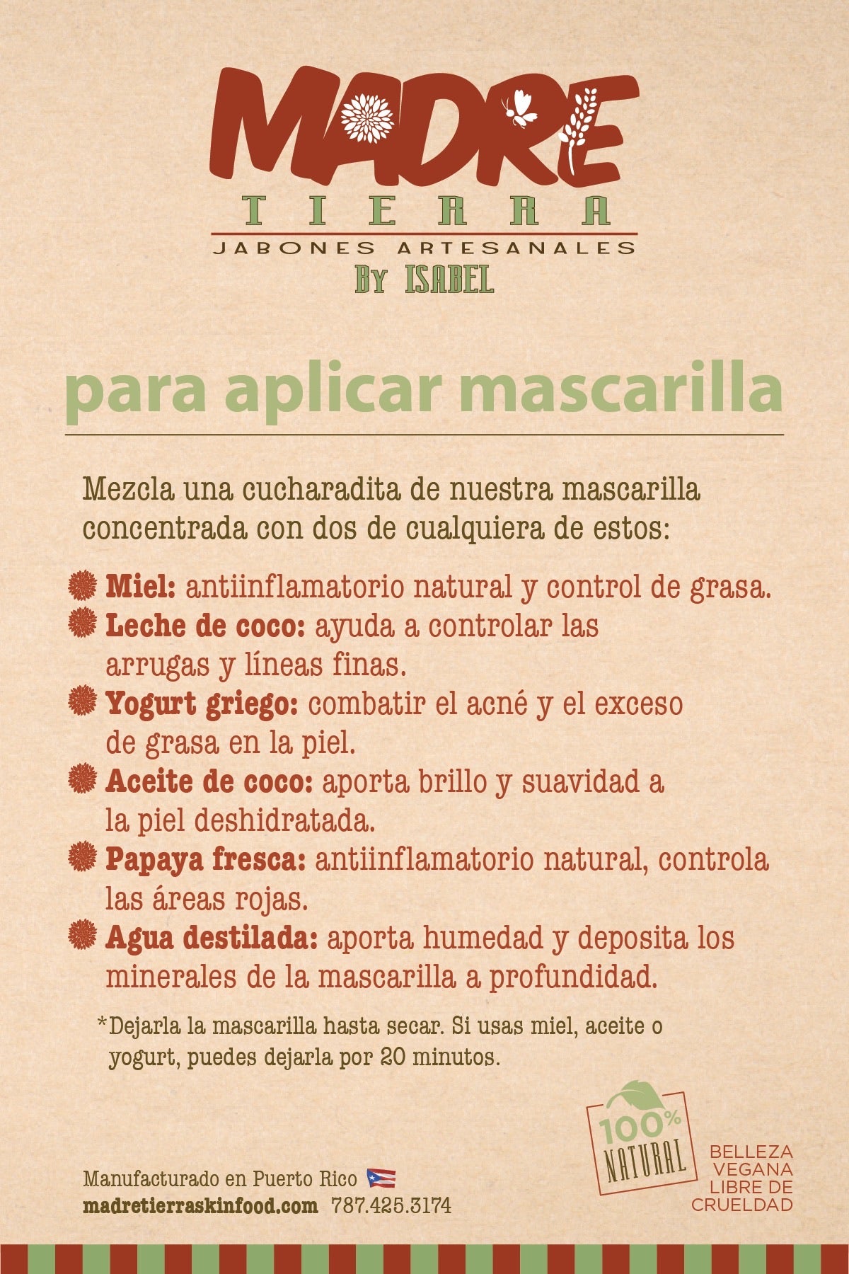 Facial Mask- Kaolina Rosada