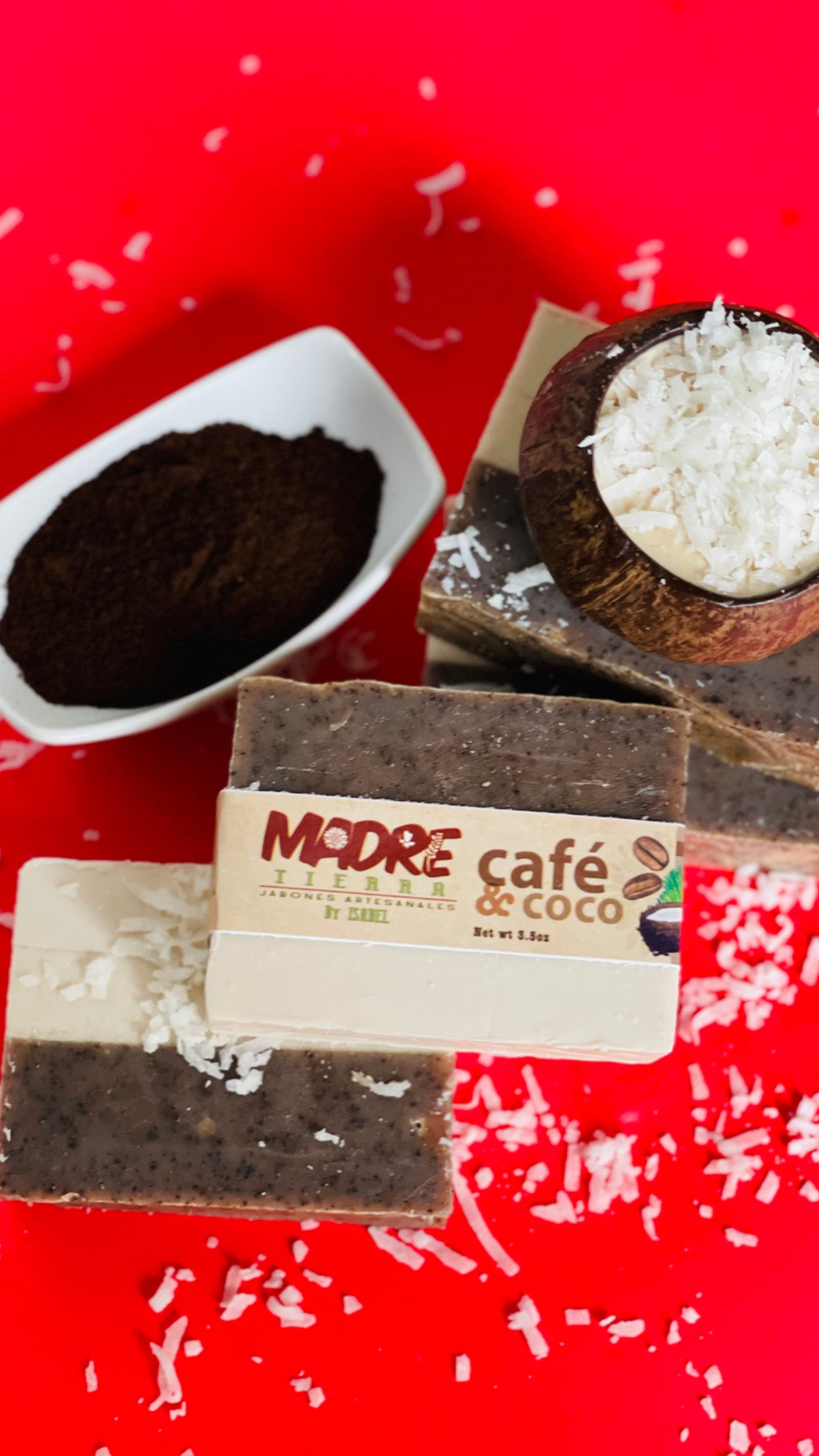 Jabón Artesanal-Café & Coco