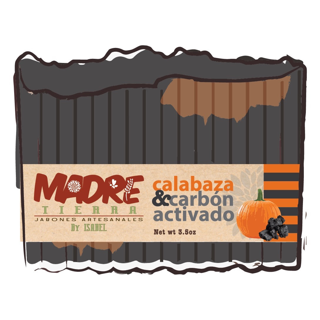 Jabón Artesanal-Calabaza & Carbón Activado