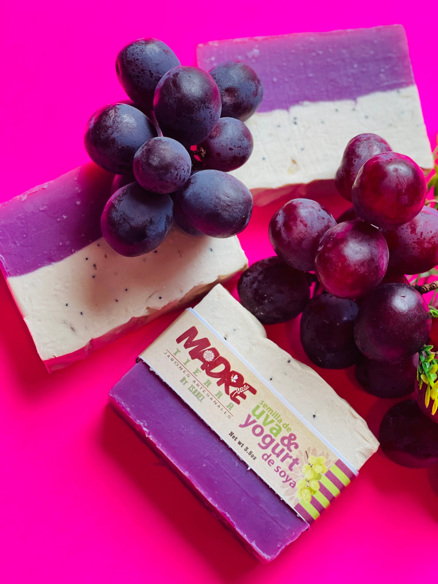 Jabón Artesanal-Semilla de Uva & Yogurt