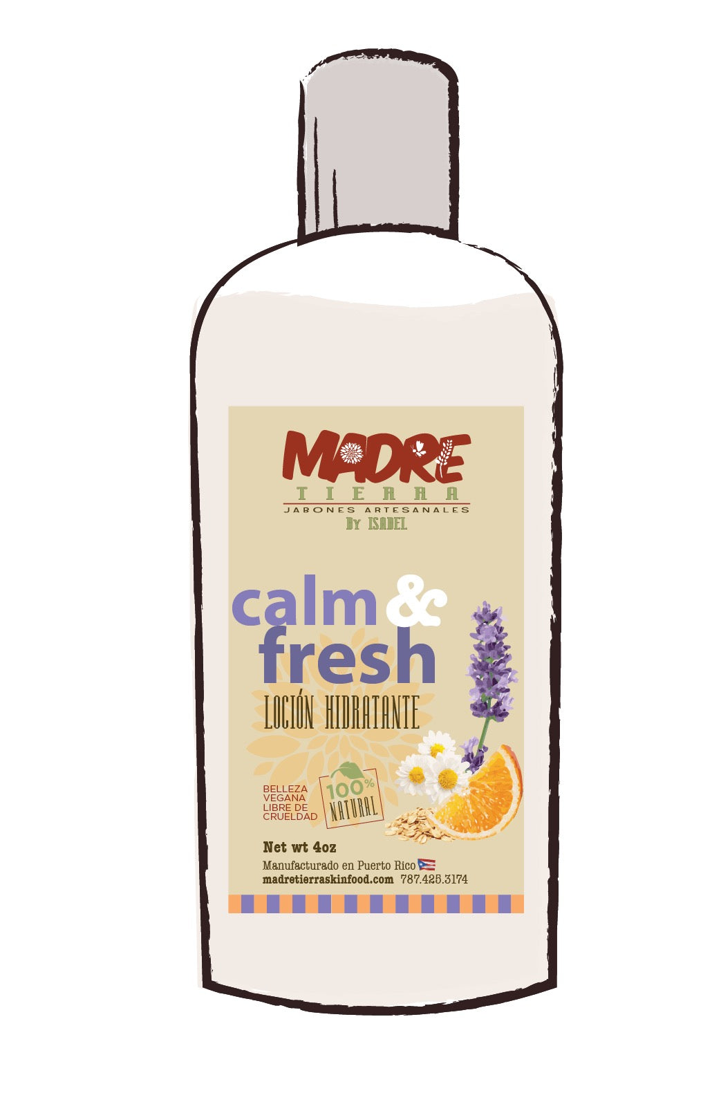 Loción Hidratante- Calm & Fresh