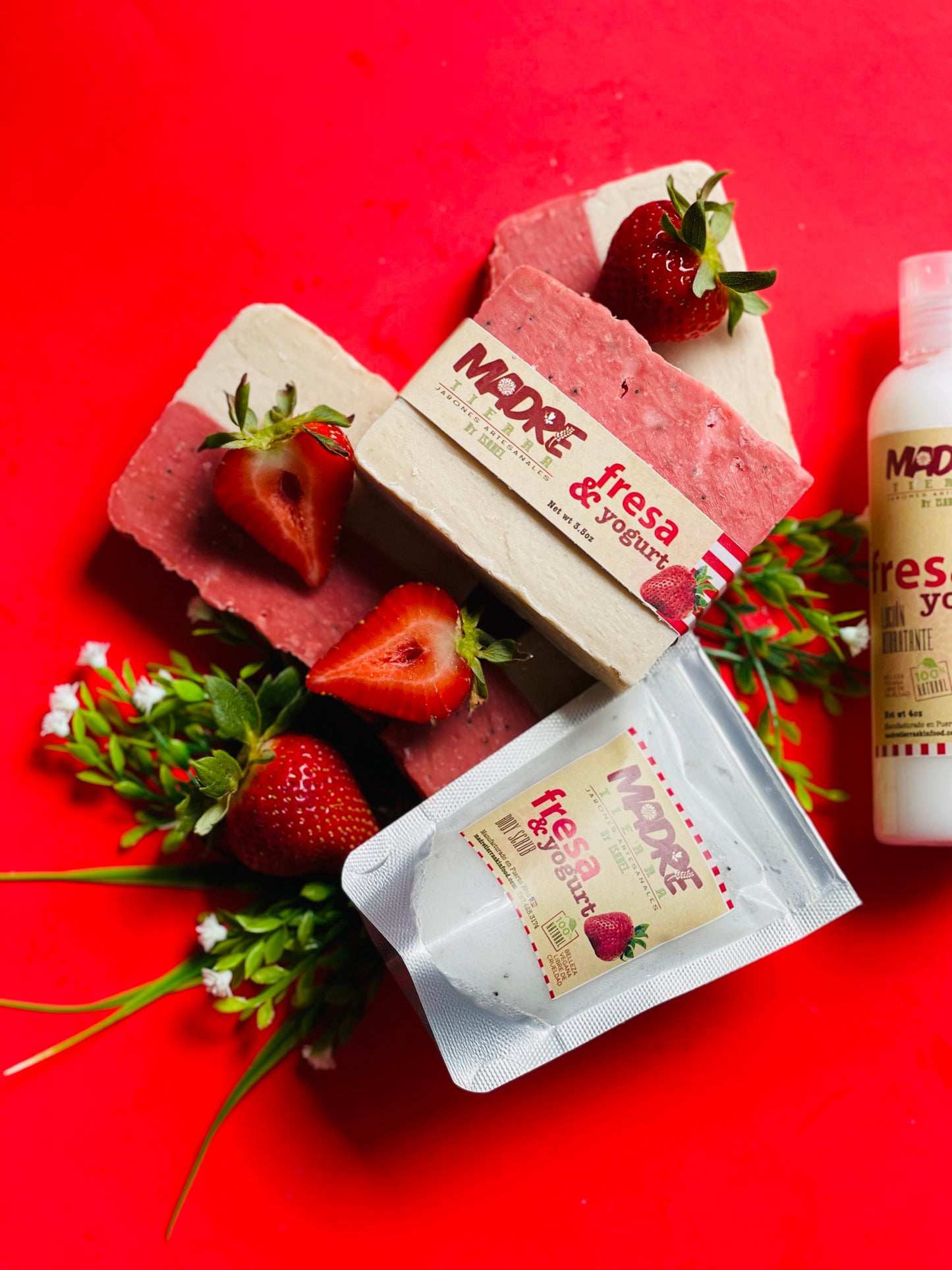 Jabón Artesanal-Fresa & Yogurt