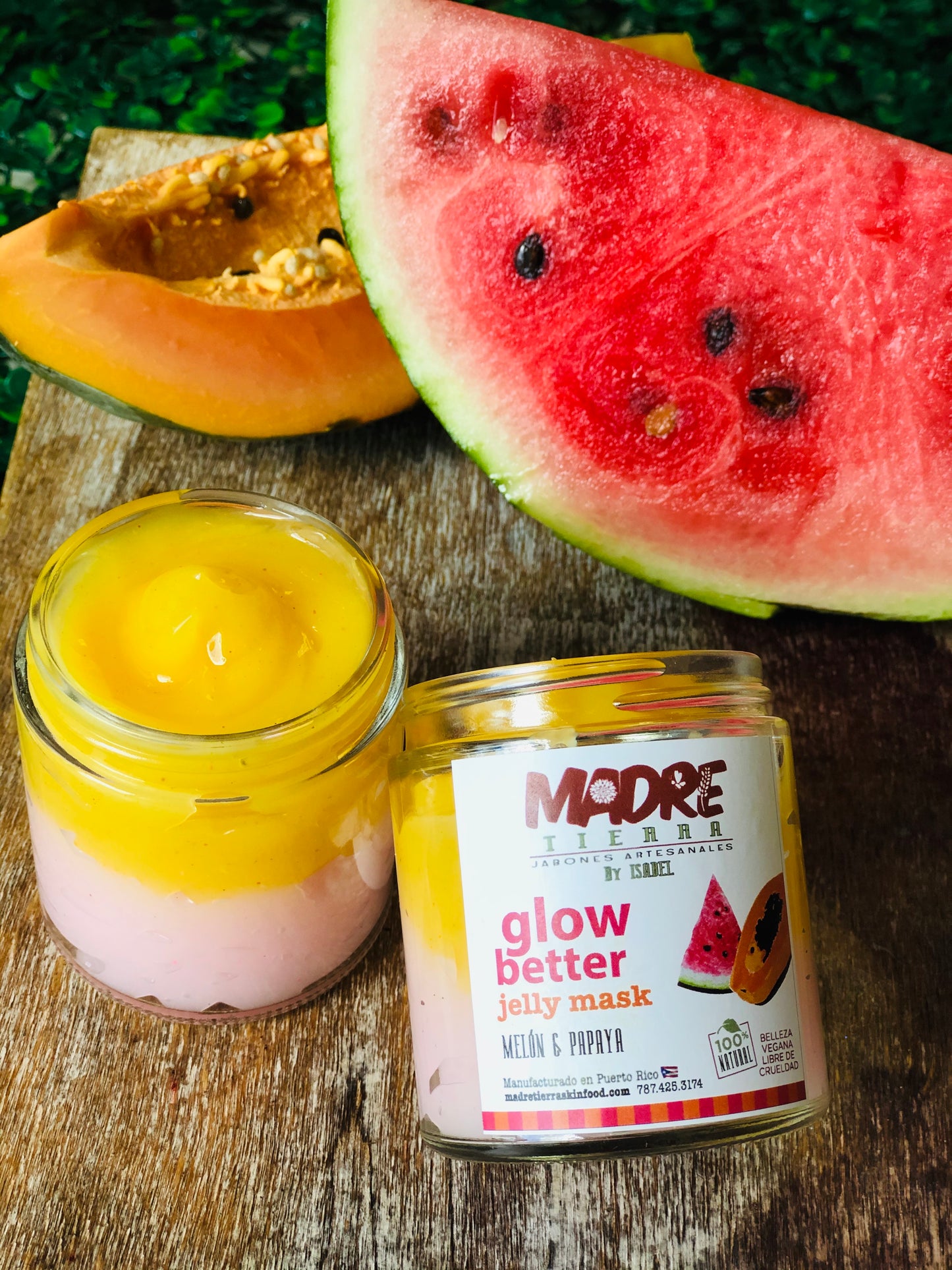 Jelly Mask- Melón & Papaya 4.5 oz