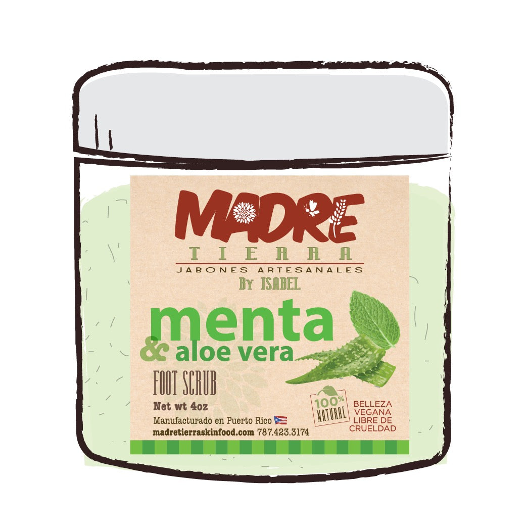Foot Scrub- Aloe Vera & Menta