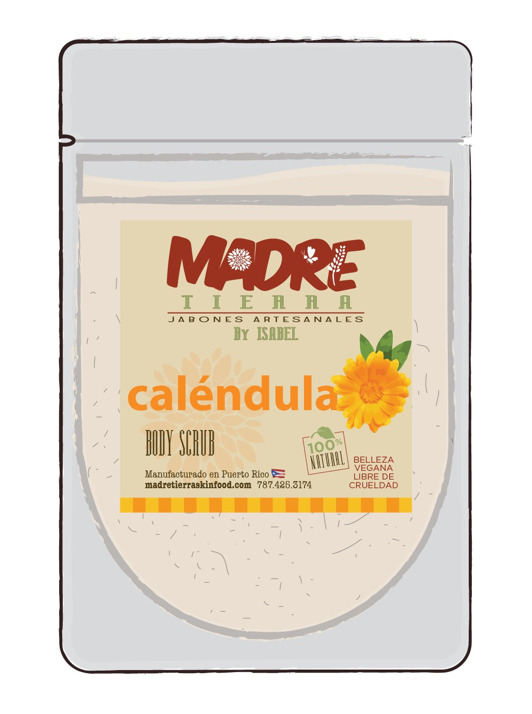 Face & Body Scrub- Caléndula