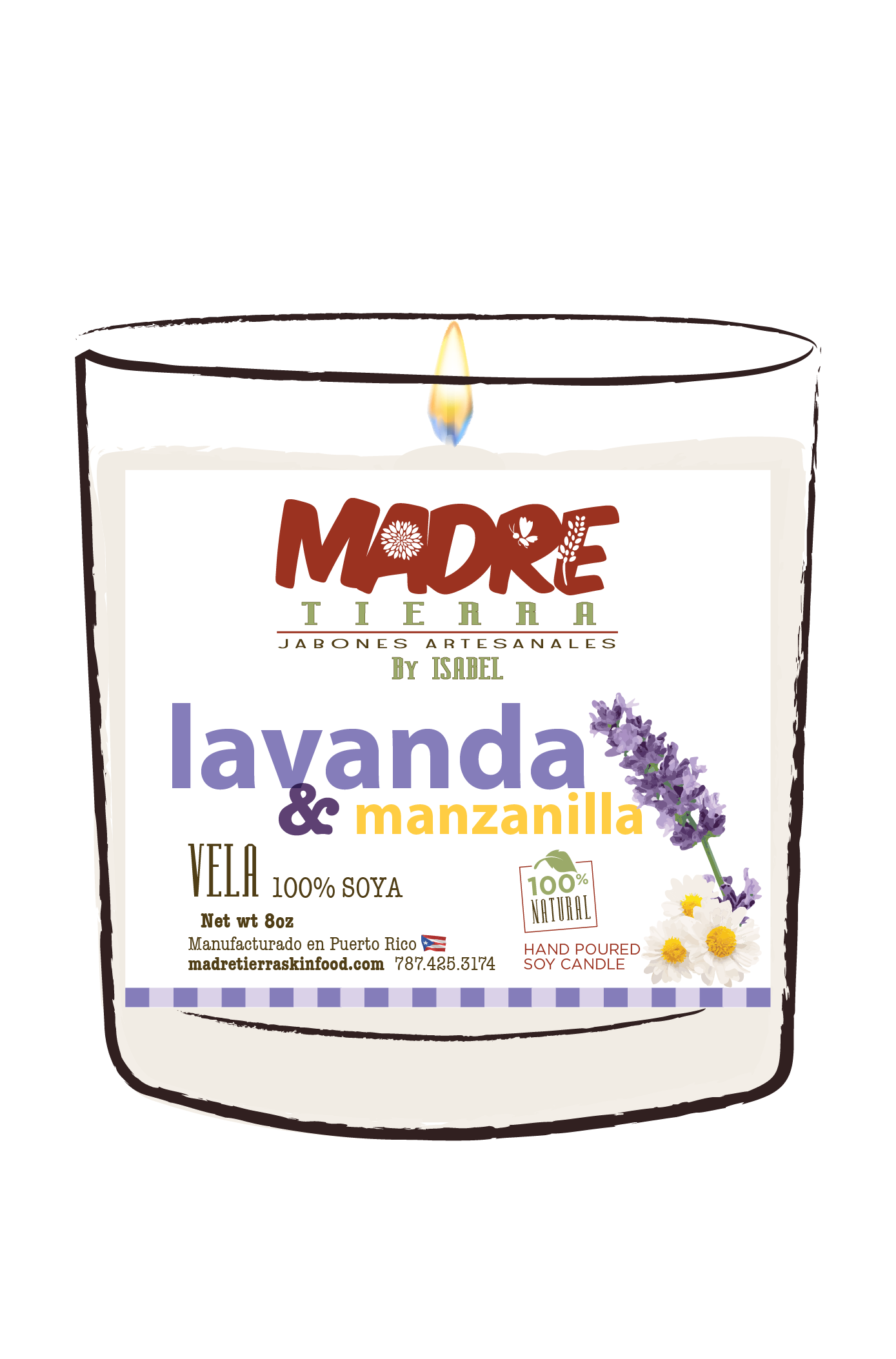Vela- Lavanda & Manzanilla