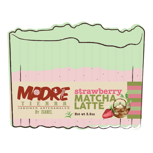 Jabón Artesanal- Strawberry Matcha Latte