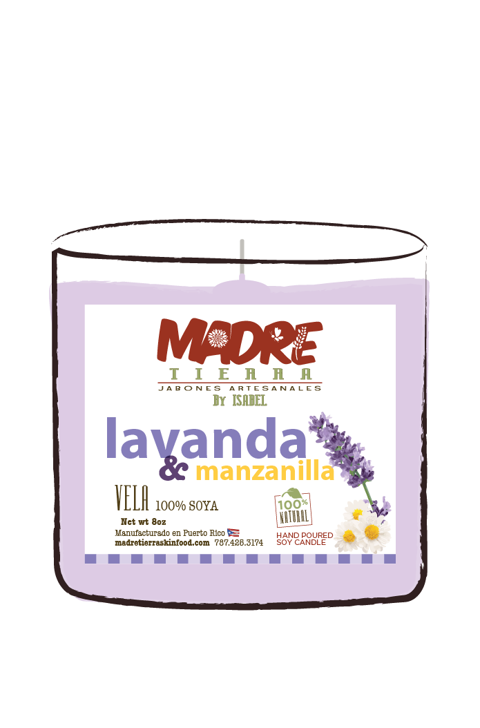 Lavanda & Manzanilla- Vela para Masajes