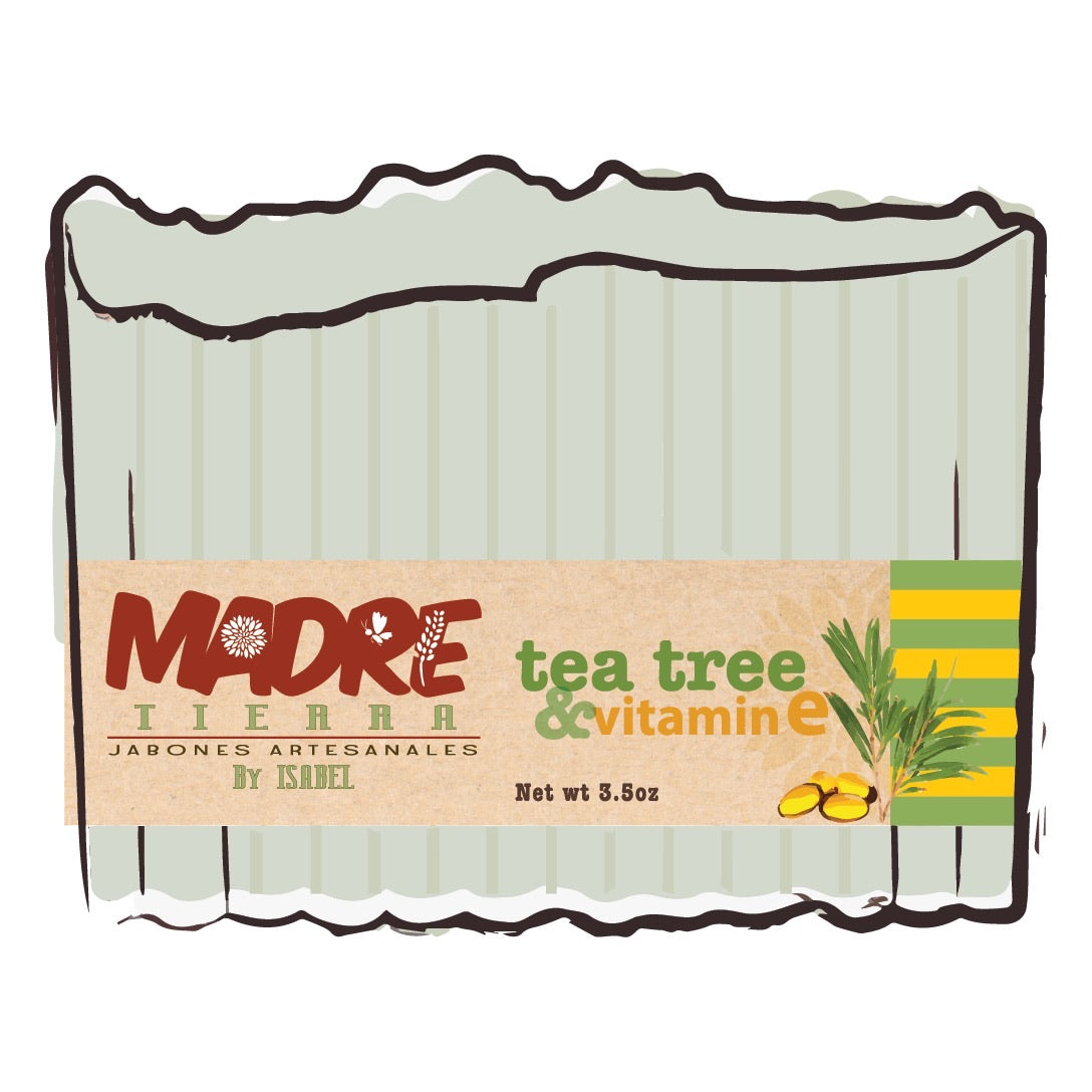 Jabón Artesanal-Tea Tree & Vitamin E