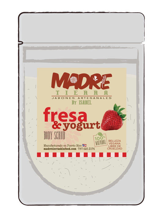 Body Scrub-Fresa & Yogurt de Soya